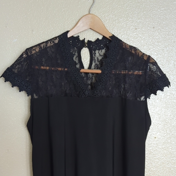 ⚡3x1 Bundle Lace Tops Anne Klein Black Lace Blouse, Red & Pink Mauve - Picture 2 of 16